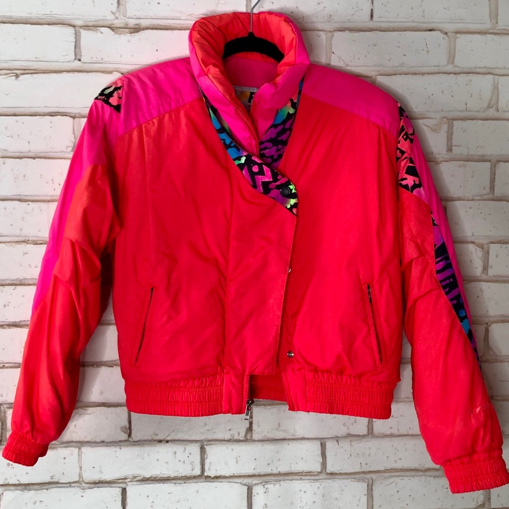 Neon Vintage ski coat Circa 1990!!